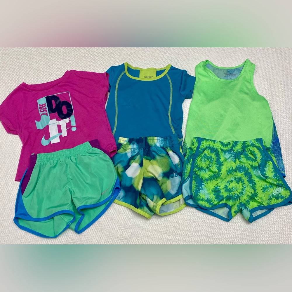Girls active wear Nike sketchers danskin 4T